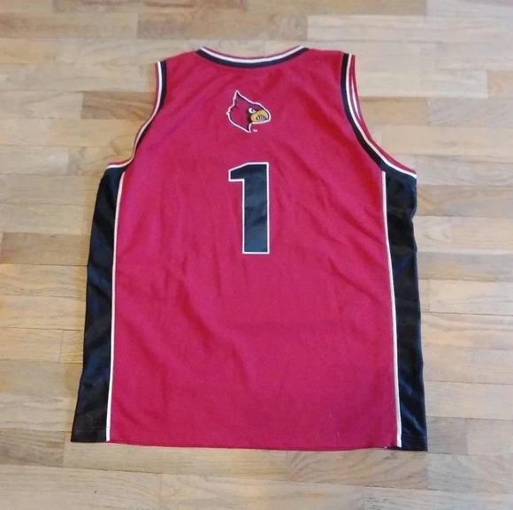 Colosseum Athletics Stitched Louisville Basketball Jersey #1 - Picture 2 of 8
